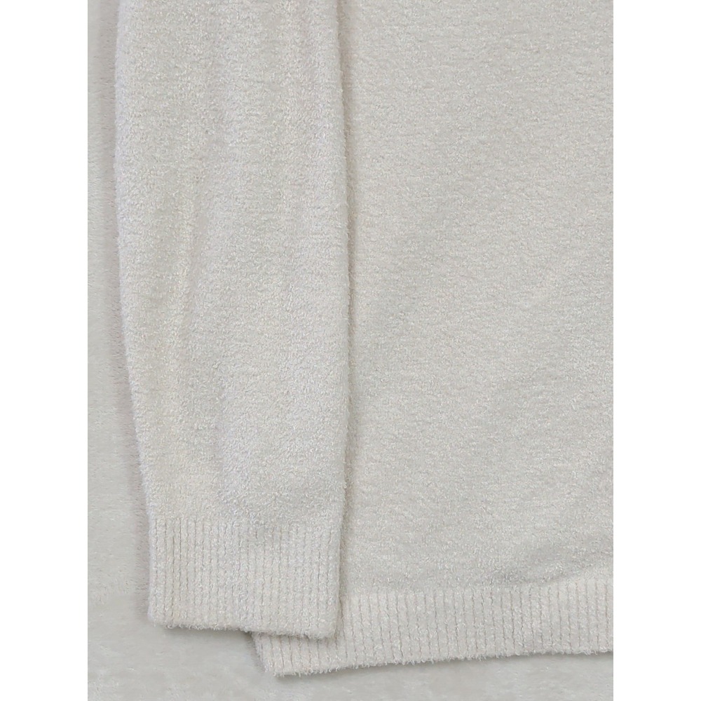 Barefoot Dreams CozyChic Lite Cardigan Womens M Cream White‎ Button Front Comfy - Picture 4 of 11